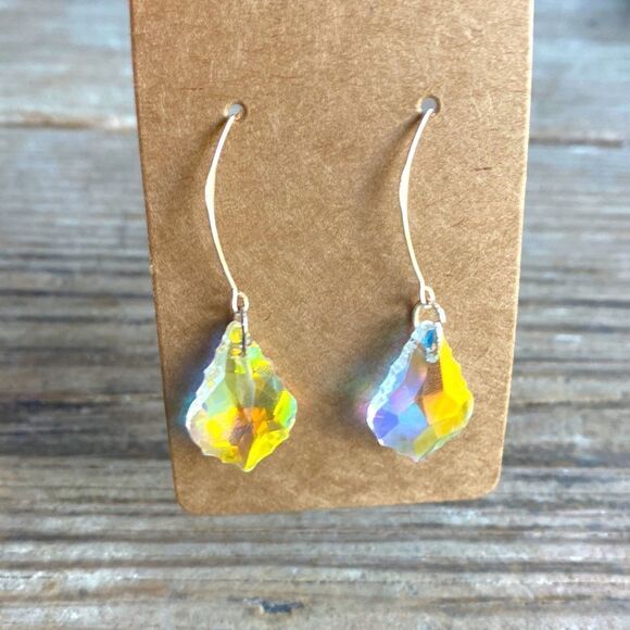 Sterling Silver and Swarovski Crystal Earrings - Picture 1 of 2